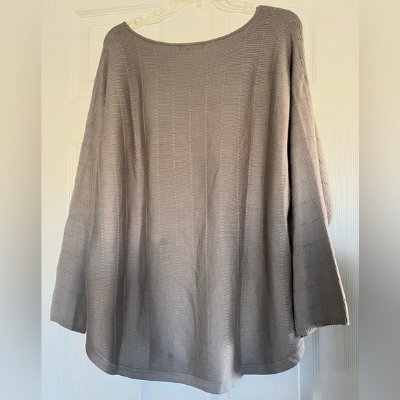 Women's Grey Knit Sweater (Plus) 2XL by Grace - Picture 3 of 5